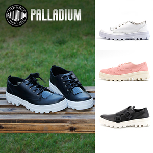 palladium帕拉丁低帮头层牛皮质休闲女鞋春夏季平底甜美潮鞋板鞋