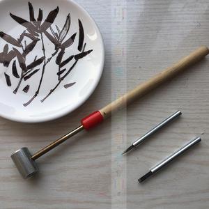 日本刻瓷工具美术刻瓷刀锤子陶瓷刻刀瓷盘刻刀花瓶刻刀 满五件包