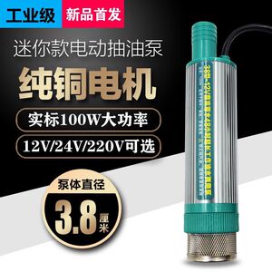 新款38型迷你抽油泵12v24v220v家用小型抽水泵抽油神器抽水神器