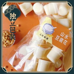 豆腐花30杯装潮汕特产豆花山水豆腐脑低/脂即食原味零食小吃