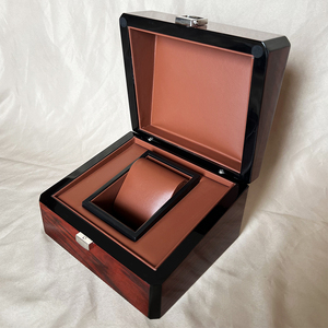 高档单个装表盒收藏收纳手表盒新年宴会礼仪包装盒展示木盒可定制