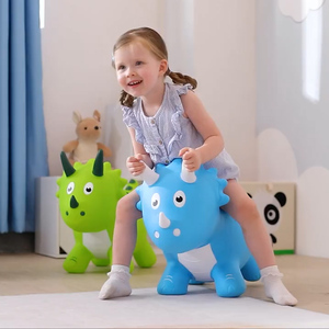 跳跳马恐龙玩具充气宝宝皮马1-6岁儿童冲气坐骑跳跳鹿生日礼物