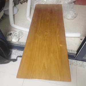 一字长条板定制长方形5公分实木板带漆圆角松木板榆木桌板1.2米长