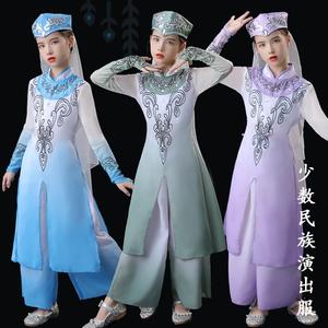 少数民族服装回族儿童新疆维吾尔族唱花儿花儿对花花男女童演出服