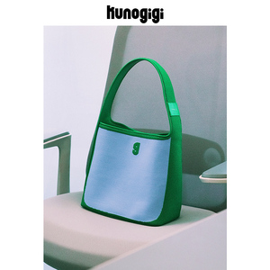 KUNOGIGI/古良吉吉织织桶水桶包女包包小众设计手提单肩包腋下包