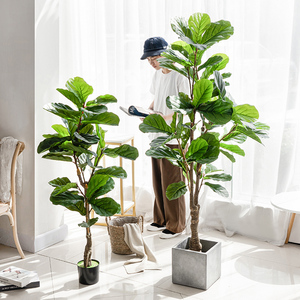 仿真琴叶榕大型盆栽北欧植物室内摆件假绿植盆景家居客厅装饰摆设