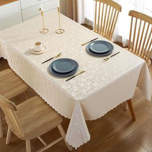 X座布餐桌布长方形餐厅桌布防水防油西餐桌饭枱垫户外庭院放水pu