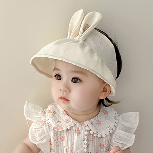 婴儿遮阳帽夏天小月龄男宝夏季宝宝太阳帽薄款女宝帽子3一6一12月
