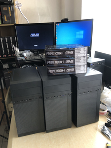 杭州实体店组装全套办公电脑主机带显示器支持Win7系统G4900+H310