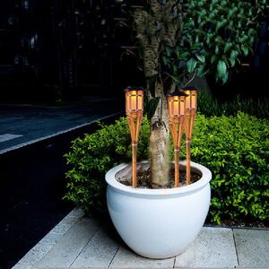 Weatherproof Eternal Flame Solar Flame Light Lawn Lights