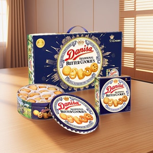 皇冠丹麦曲奇欧洲地标礼盒500克进口盒装印尼零食节日送礼新款