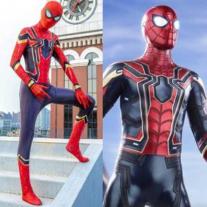蜘蛛侠衣服cosplay儿童男童超人钢铁套装儿童节服装成人紧身衣男