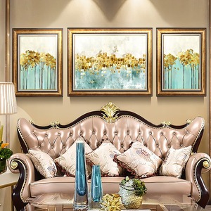 跳舞的星星欧式客厅装饰画美式轻奢沙发背景墙壁画样板间抽象油画