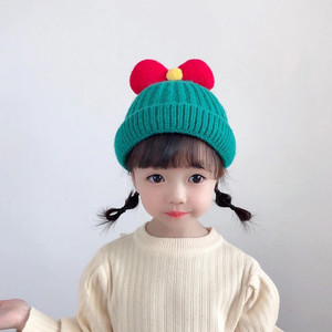 宝宝帽子2020年款秋冬季韩版女男童可爱超萌针织帽儿童洋气毛线帽