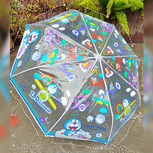 叮当猫透明雨伞可爱全自动新款卡通多啦a梦动漫伞折叠学生男女
