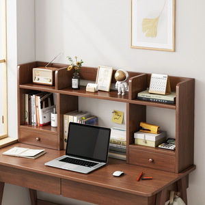 桌上书架置物架多层家用小型简易办公桌电脑大容量书桌桌面收纳架