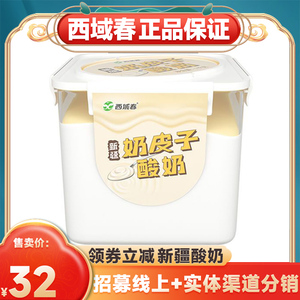 新疆牛奶西域春奶皮子大桶老酸奶儿童冷运佐餐商用无添加香醇