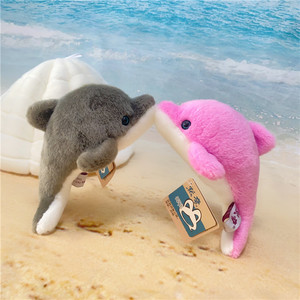 默奇正品毛绒玩具 可爱毛绒绒小海豚玩偶气囊会发声宝宝安抚公仔