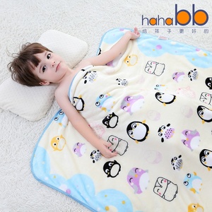 婴儿夏季盖毯宝宝毯子儿童毛毯薄款小被子盖肚子小毛毯新生儿毯子