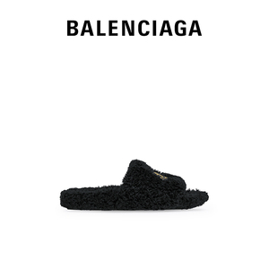 【特享】BALENCIAGA巴黎世家FURRY女士拖鞋式凉鞋