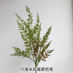 仿真水生植物假山绿植墙白掌龟背竹洞洞草海棠叶橡树叶竹芋叶姜叶