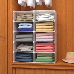 衣柜收纳分隔板柜子自由组合分割隔断衣帽间柜内分格可定制整理架