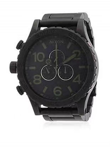 石英表男表不锈钢手表nixon正品手表尼克松男表黑色A083-1042