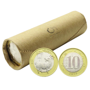 2015羊年纪念币整卷40枚生肖纪念币第二轮羊流通币10元双色纪念币