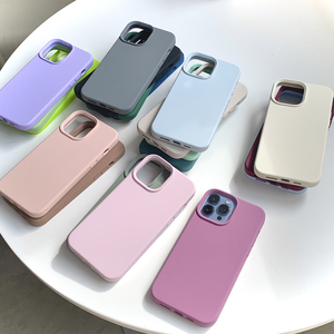 橡胶果子适用苹果15promax真液态硅胶壳iPhone14promax手机壳13pro高级感13新款12纯色12pro小众硅胶壳粉色13
