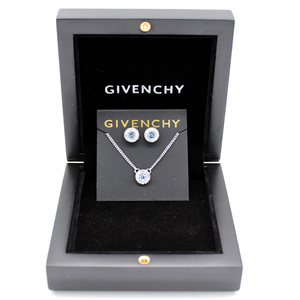 Givenchy纪梵希项链+耳钉套装镶水晶钻首饰品送女生情人节520礼物