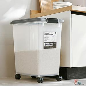面粉桶50斤商用储存罐米家用储面箱装大米的容器米桶密封防虫防潮