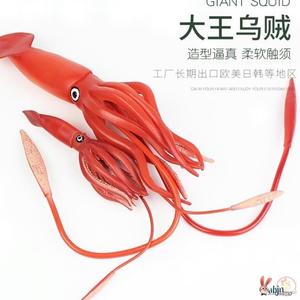 乌贼生物模型鱿鱼海洋玩具模型大王生日海底男孩章鱼仿真礼物动物