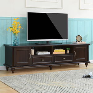 实木电视柜现代简约客厅小户型家用地柜欧式美式茶几组合电视机柜