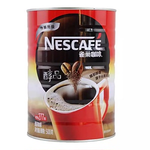 雀巢咖啡醇品500g黑咖无糖速溶咖啡罐装超市同款提神美式饮品