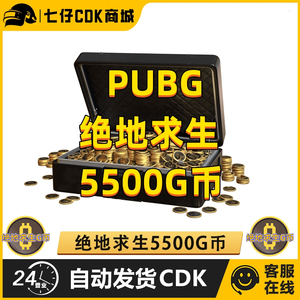 PUBG绝地求生5500G币兑换码吃鸡G币商城充值点卷GB游戏币金币CDK