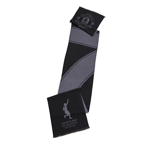 曼联官方 George Best 围巾  黑色 - 男女通用 英国代购200454169