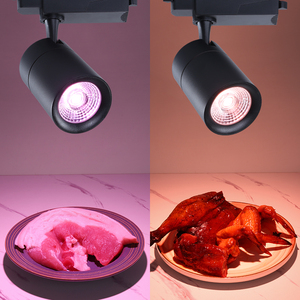 led超市生鲜灯水果蔬菜猪肉鲜肉卤菜熟食店专用可选三线轨道射灯