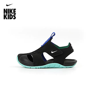 Nike耐克儿童鞋2023夏季户外魔术贴包头男女童小童沙滩凉鞋943827