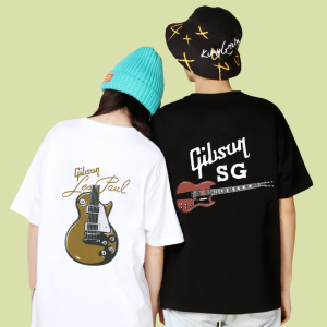 吉他t恤The Brands GibsonGuitar联名款吉普森吉他衣服情侣装短袖