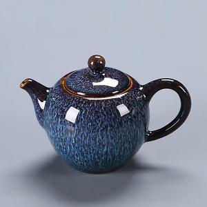 多款式功夫茶壶陶瓷半手工泡茶器大容量汝窑哥窑家用茶具中式单壶