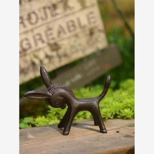 铁驴子花园杂货铸铁俏皮房子纯铁个性创意小毛驴摆件装饰欧式动物