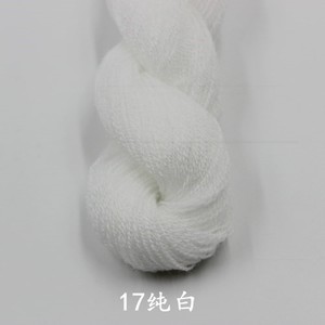 新款色晴纶开丝米细手毛线础基色全棉线个性白男士纯细夏季线编纯