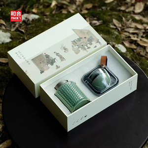 新款春茶快客杯茶具绿茶包装空礼盒陶瓷明前龙井碧螺春通用密封罐