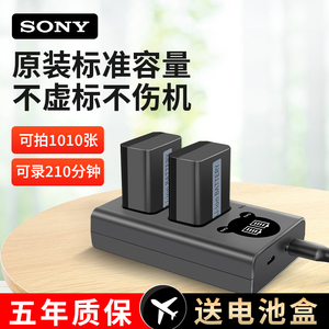 适用索尼NP-FW50电池ZVE10 a6000 a6400 a7m2 a7r2 s2 a6300 a6100 a5100 npfw50充电器sony相机nex7非原装5t