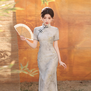 新中式绝美旗袍改良年轻款少女新款2024新款夏季连衣裙中国风性感