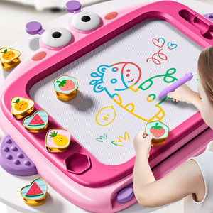 磁性幼儿画板写字板家用可消除擦涂鸦一两岁儿童宝宝婴儿 手写板写字板支架式儿童画画板大号画画玩具