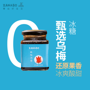 ZANABO咱阿伯 酸梅汤膏260g 乌梅膏 冲泡酸梅膏冰镇夏天