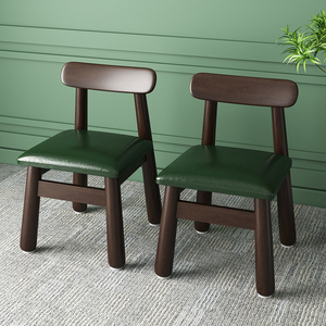 实木儿童小椅子靠背椅写字矮凳大人可坐结实凳子茶几小凳子矮靠椅