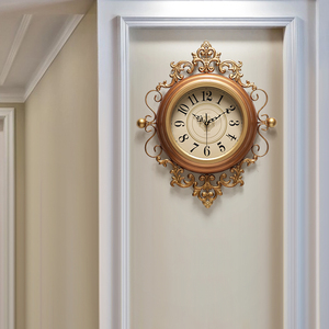 2023新款美式挂钟时尚时钟挂墙欧式客厅装饰挂表创意家用复古钟表