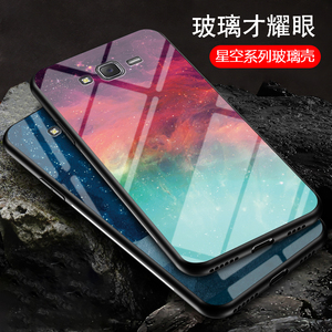 适用三星J7手机壳j2全包保护3星j5玻璃套硅胶软边Samsung J5彩绘防摔外壳子Galaxy J2男女款SM-J7008网红星空